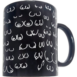 Diablo Picante - Tasse Seins Noire 370 Ml